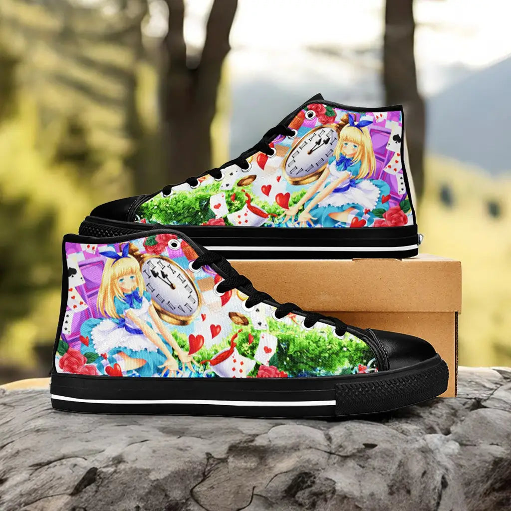 Alice in Wonderland Fushigi no Kuni no Alice Custom High Top Sneakers Shoes