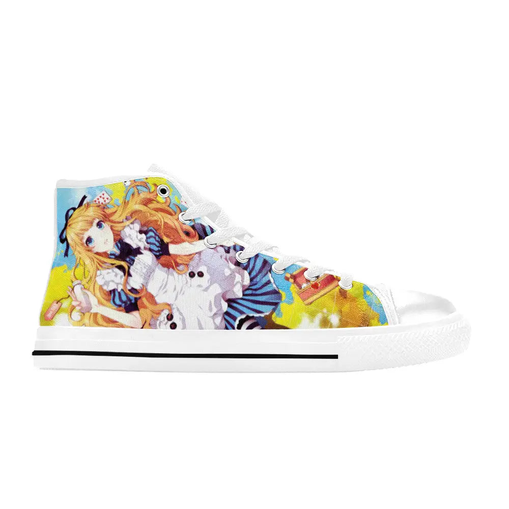 Alice in Wonderland Fushigi no Kuni no Alice Custom High Top Sneakers Shoes