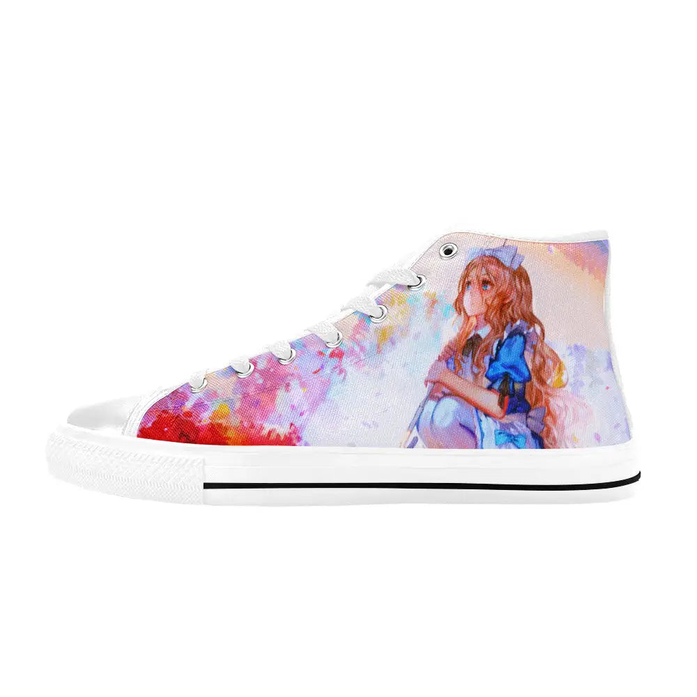 Alice in Wonderland Fushigi no Kuni no Alice Custom High Top Sneakers Shoes