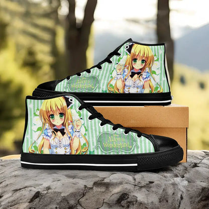 Alice in Wonderland Fushigi no Kuni no Alice Custom High Top Sneakers Shoes