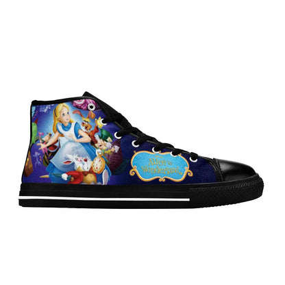 Alice in Wonderland Fushigi no Kuni no Alice Custom High Top Sneakers Shoes