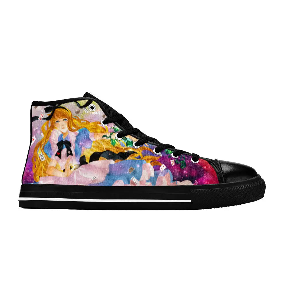 Alice in Wonderland Fushigi no Kuni no Alice Custom High Top Sneakers Shoes