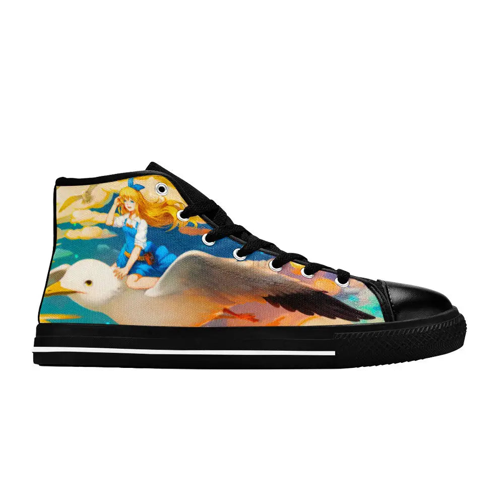 Alice in Wonderland Fushigi no Kuni no Alice Custom High Top Sneakers Shoes