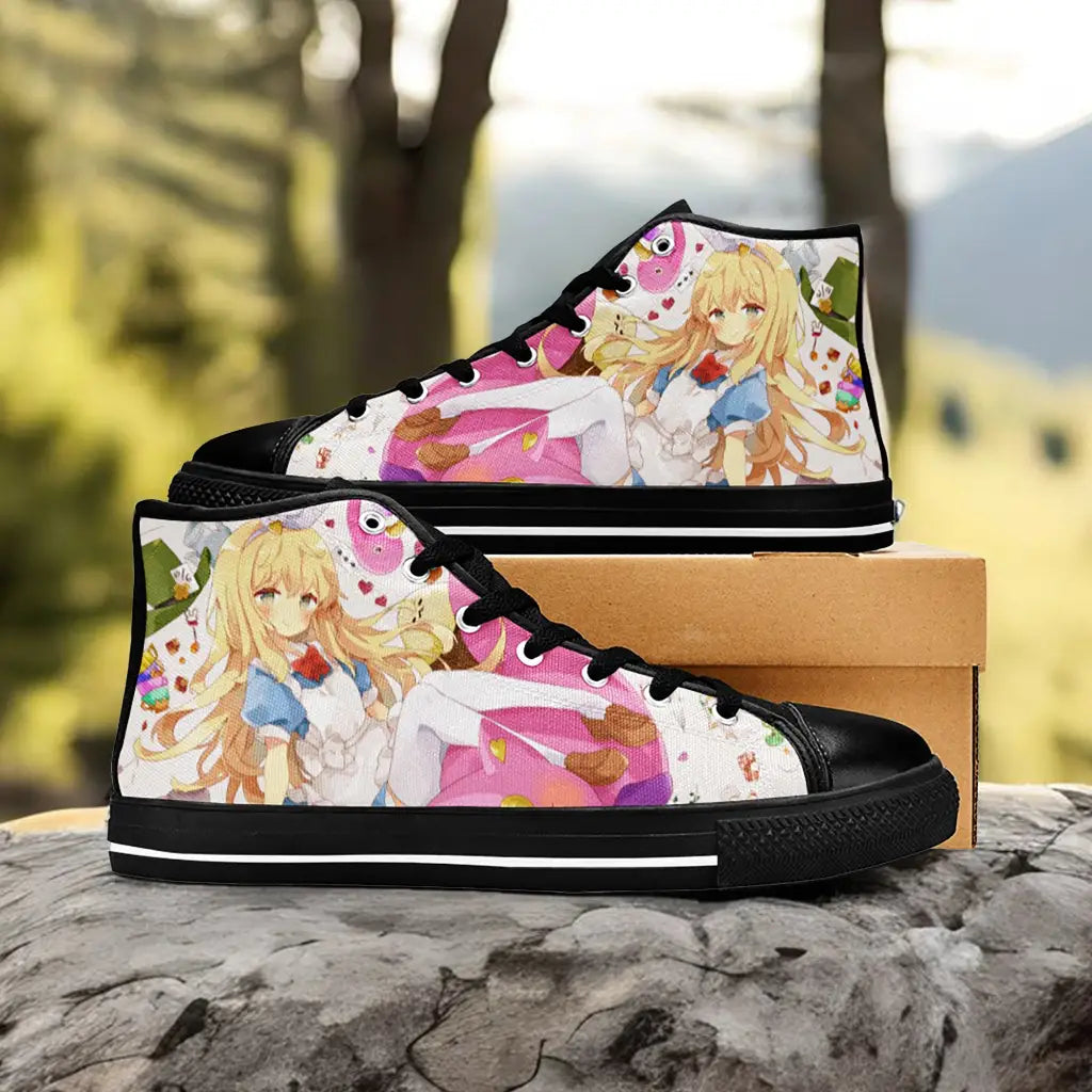 Alice in Wonderland Fushigi no Kuni no Alice Custom High Top Sneakers Shoes