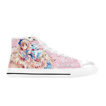 Alice in Wonderland Fushigi no Kuni no Alice Custom High Top Sneakers Shoes