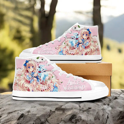 Alice in Wonderland Fushigi no Kuni no Alice Custom High Top Sneakers Shoes