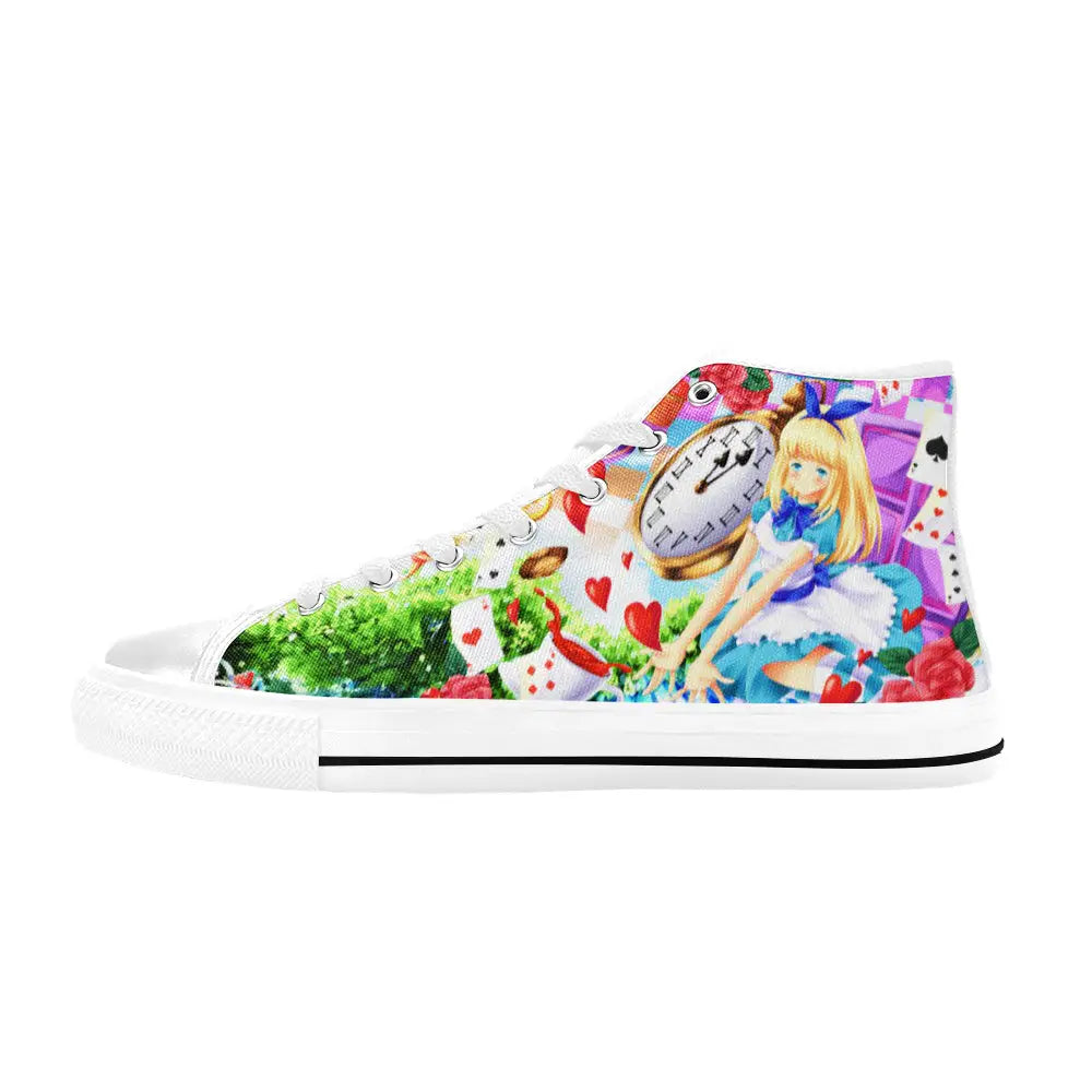 Alice in Wonderland Fushigi no Kuni no Alice Custom High Top Sneakers Shoes