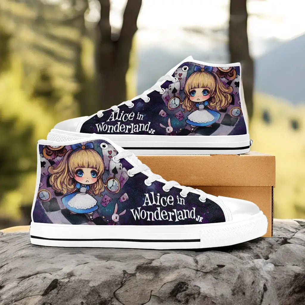 Alice in Wonderland Fushigi no Kuni no Alice Custom High Top Sneakers Shoes