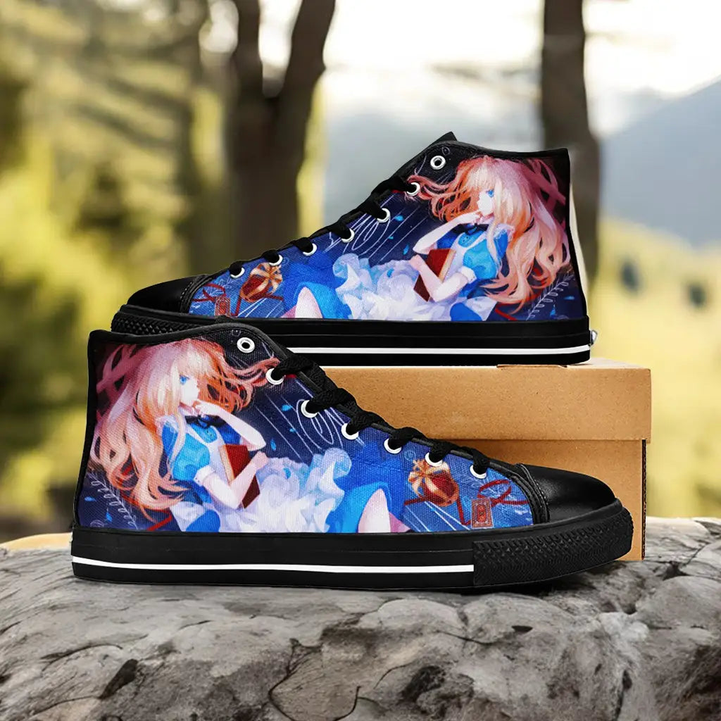 Alice in Wonderland Fushigi no Kuni no Alice Custom High Top Sneakers Shoes