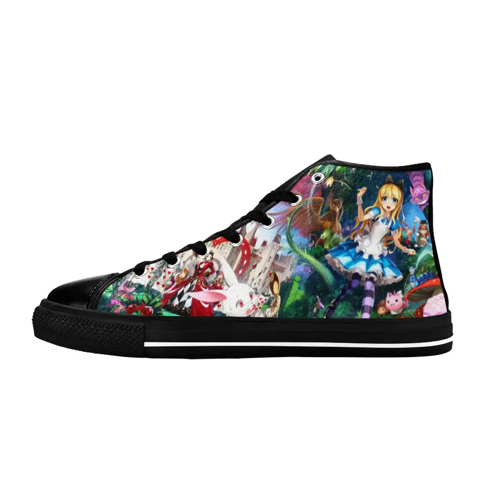 Alice in Wonderland Fushigi no Kuni no Alice Custom High Top Sneakers Shoes