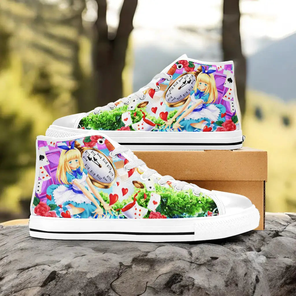 Alice in Wonderland Fushigi no Kuni no Alice Custom High Top Sneakers Shoes