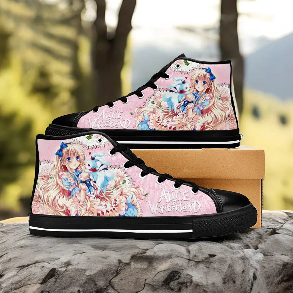 Alice in Wonderland Fushigi no Kuni no Alice Custom High Top Sneakers Shoes