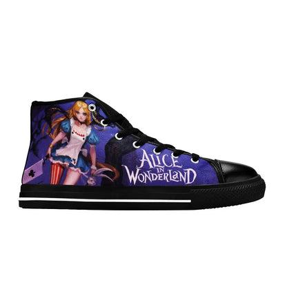 Alice in Wonderland Fushigi no Kuni no Alice Custom High Top Sneakers Shoes