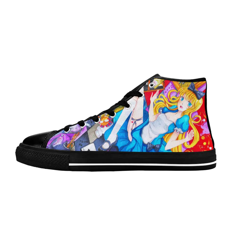 Alice in Wonderland Fushigi no Kuni no Alice Custom High Top Sneakers Shoes