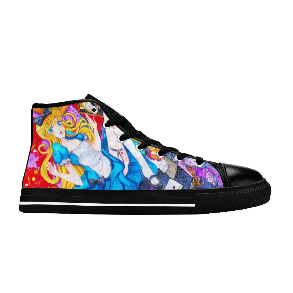 Alice in Wonderland Fushigi no Kuni no Alice Custom High Top Sneakers Shoes