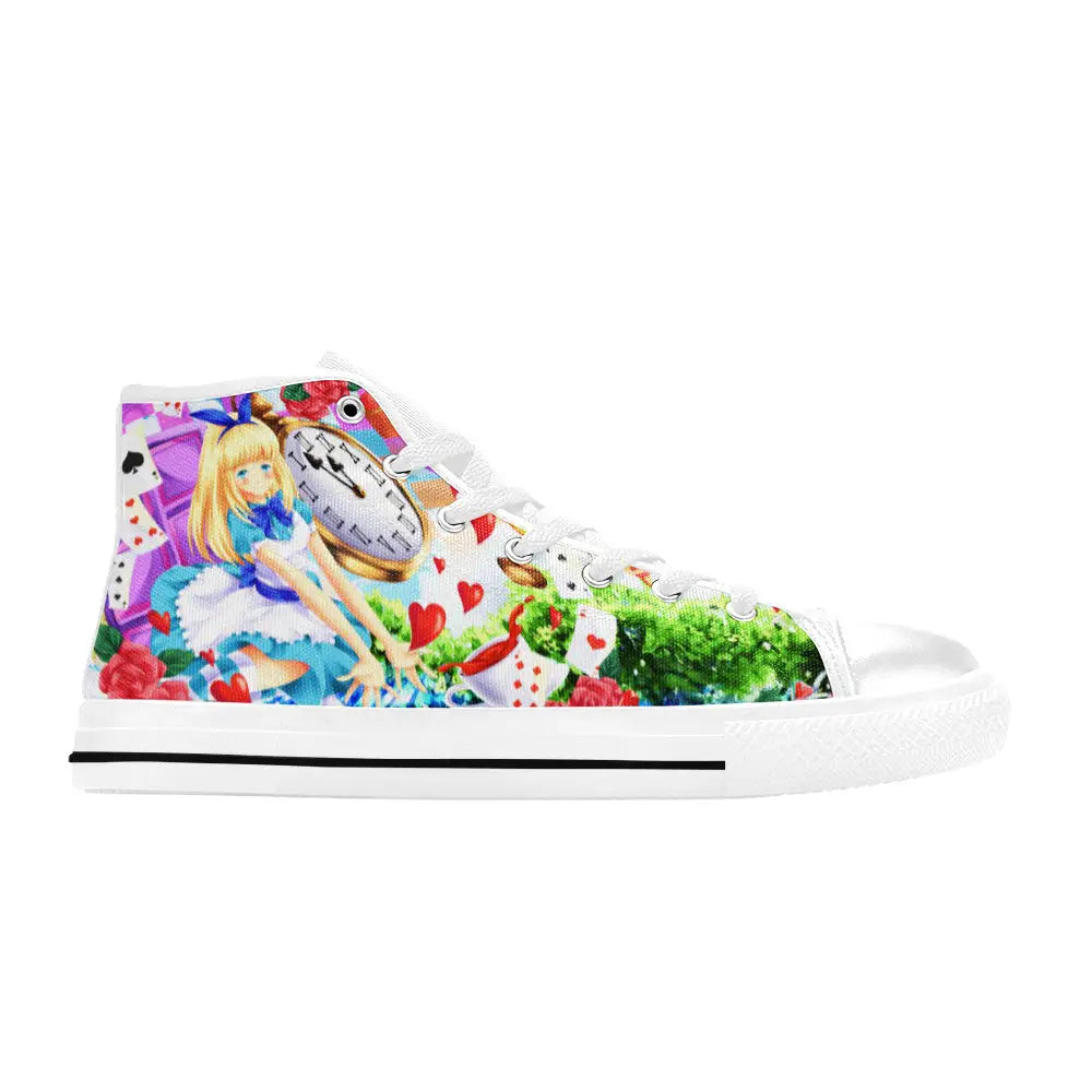 Alice in Wonderland Fushigi no Kuni no Alice Custom High Top Sneakers Shoes