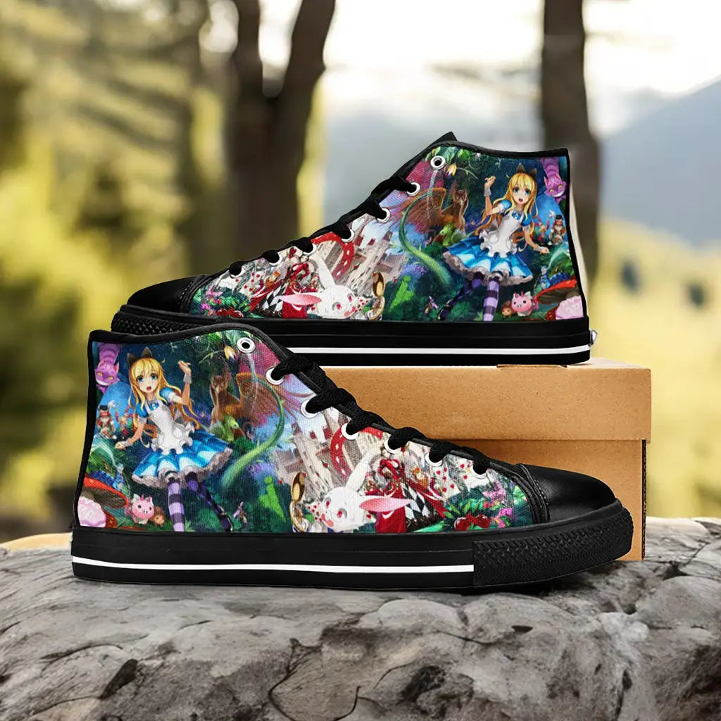 Alice in Wonderland Fushigi no Kuni no Alice Custom High Top Sneakers Shoes