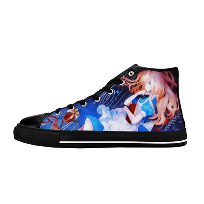 Alice in Wonderland Fushigi no Kuni no Alice Custom High Top Sneakers Shoes