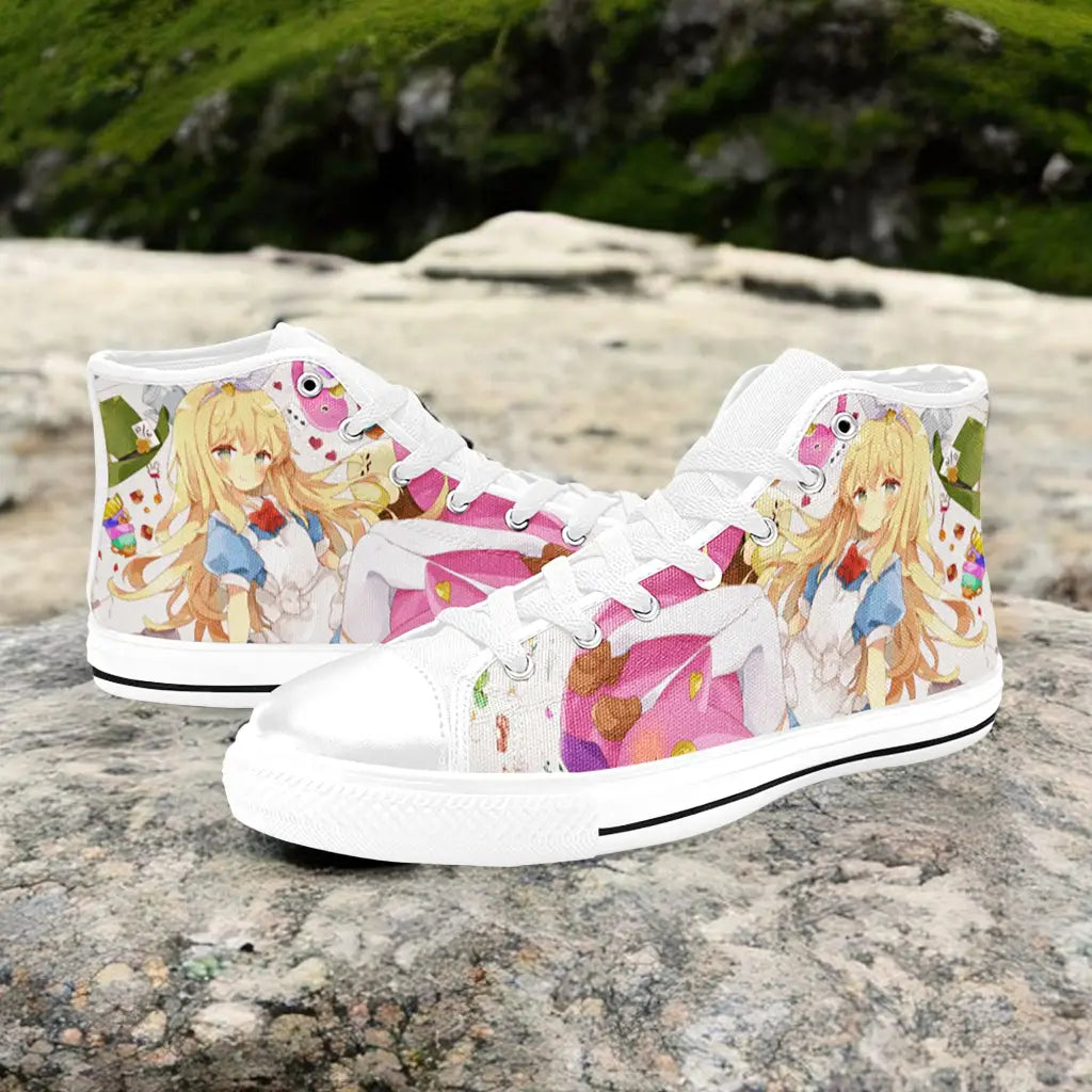 Alice in Wonderland Fushigi no Kuni no Alice Custom High Top Sneakers Shoes