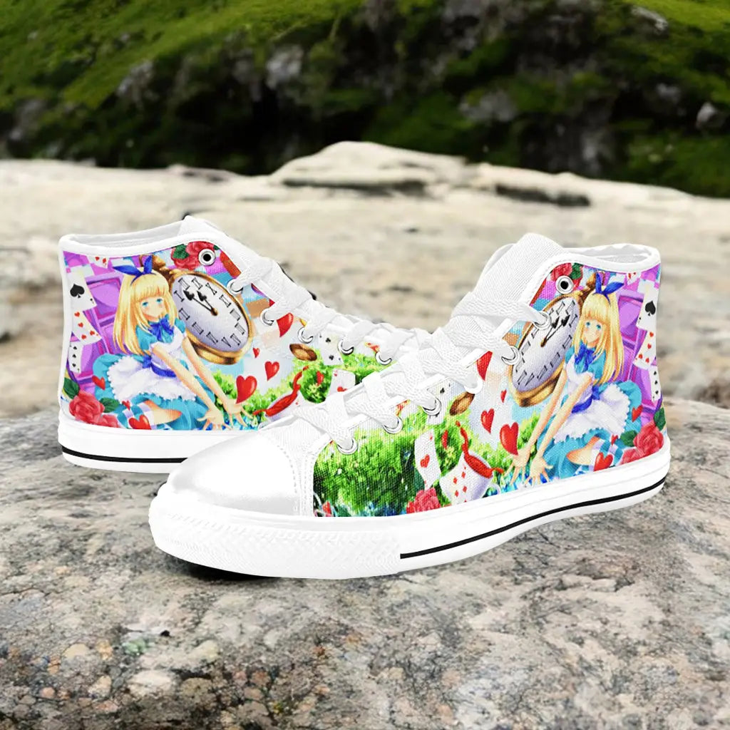 Alice in Wonderland Fushigi no Kuni no Alice Custom High Top Sneakers Shoes