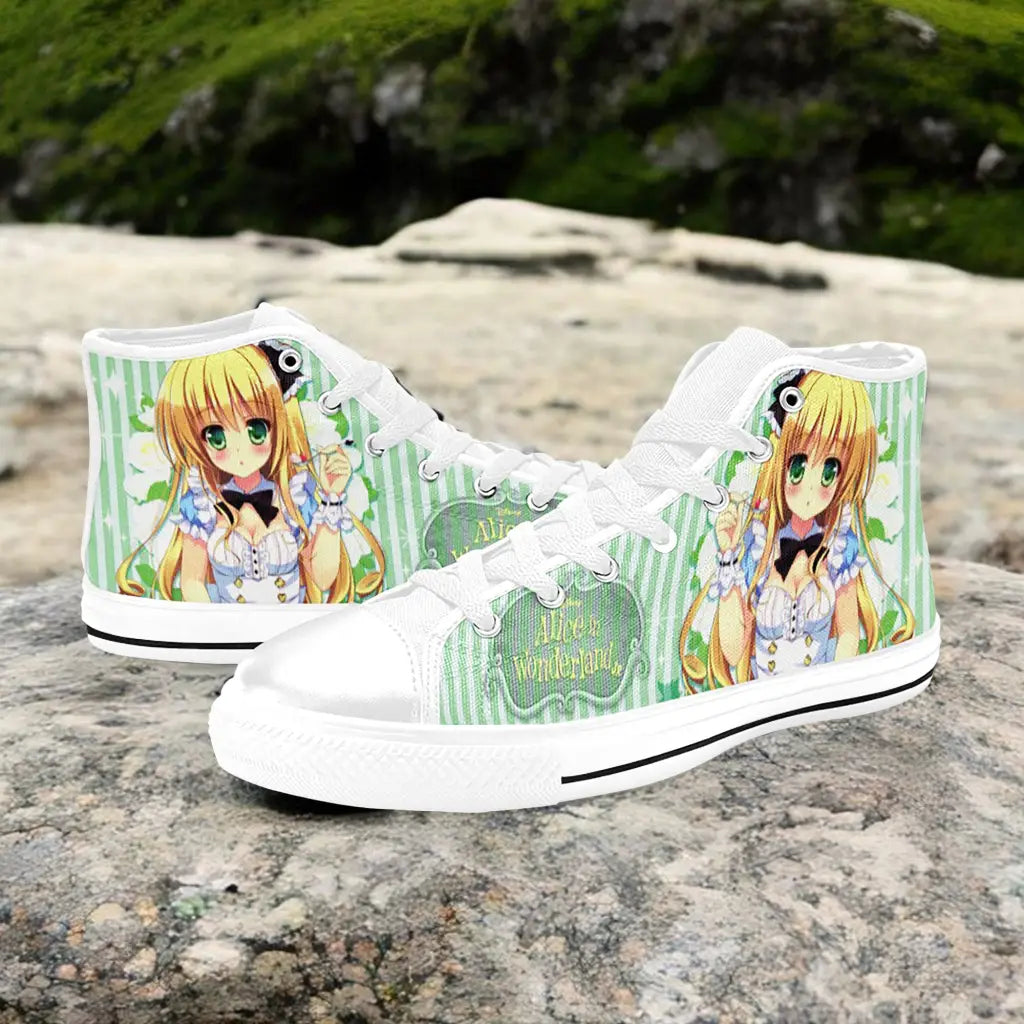 Alice in Wonderland Fushigi no Kuni no Alice Custom High Top Sneakers Shoes