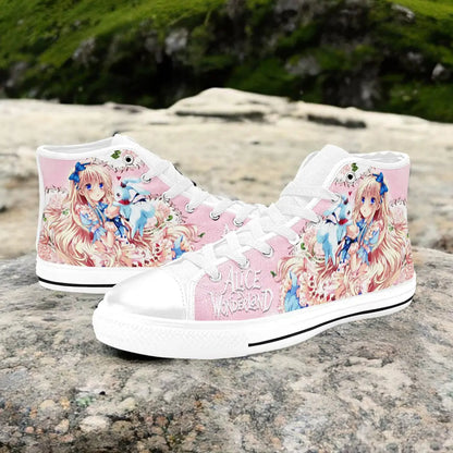 Alice in Wonderland Fushigi no Kuni no Alice Custom High Top Sneakers Shoes