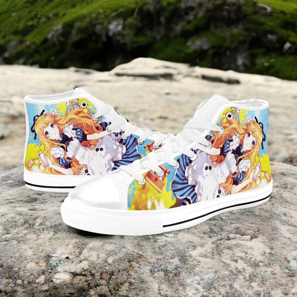 Alice in Wonderland Fushigi no Kuni no Alice Custom High Top Sneakers Shoes