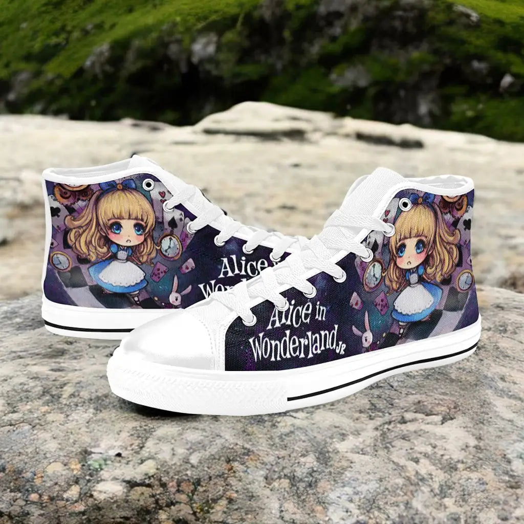 Alice in Wonderland Fushigi no Kuni no Alice Custom High Top Sneakers Shoes