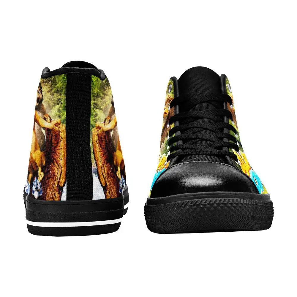 Alpha and Omega Custom High Top Sneakers Shoes