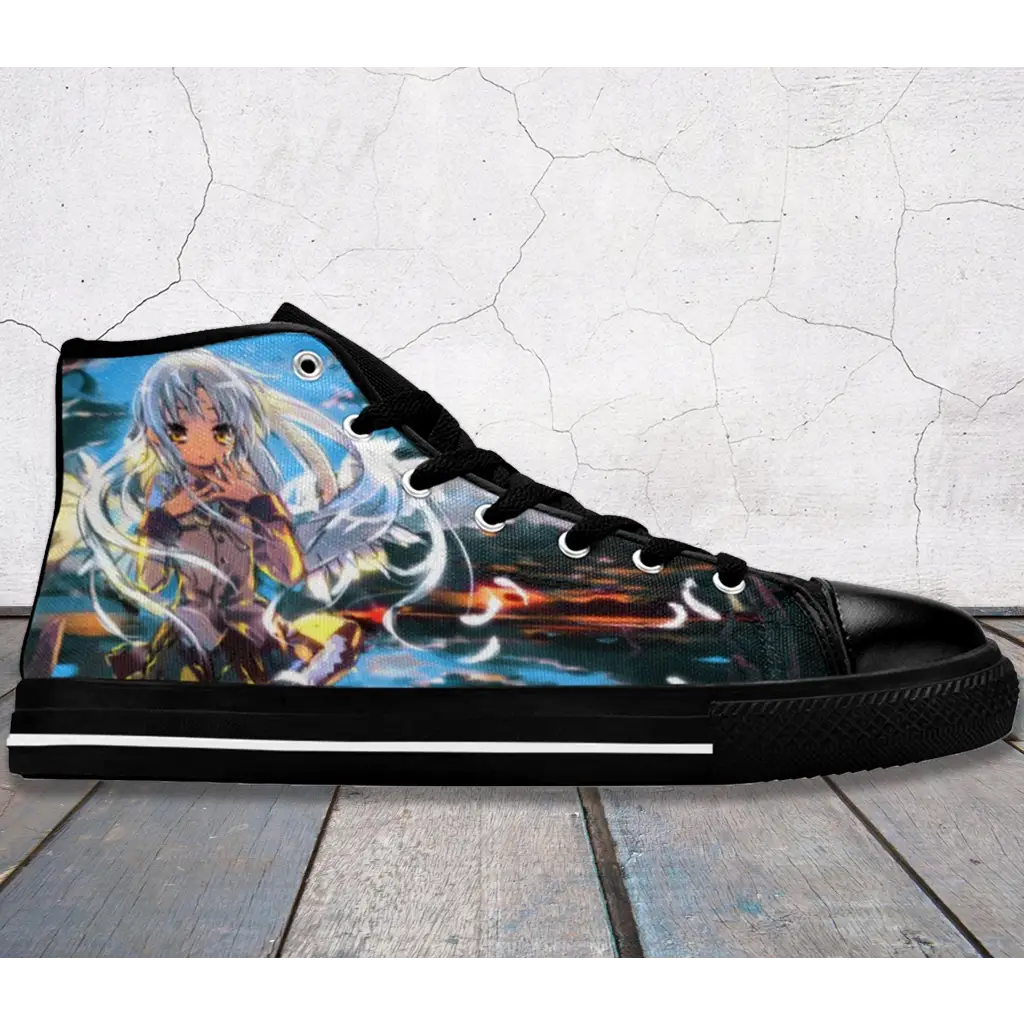 Anime Manga Angel Beats Kanade Tachibana Custom High Top Sneakers Shoes