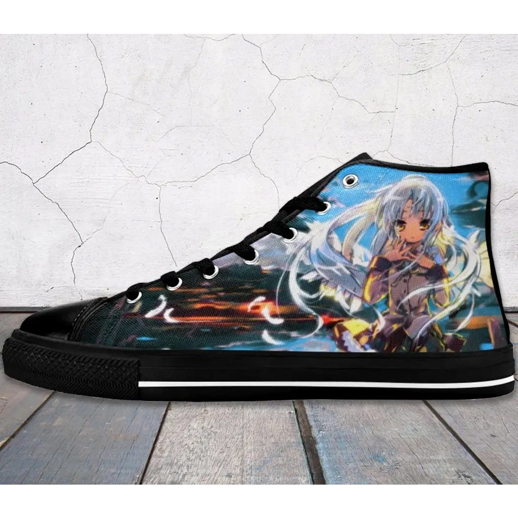 Anime Manga Angel Beats Kanade Tachibana Custom High Top Sneakers Shoes