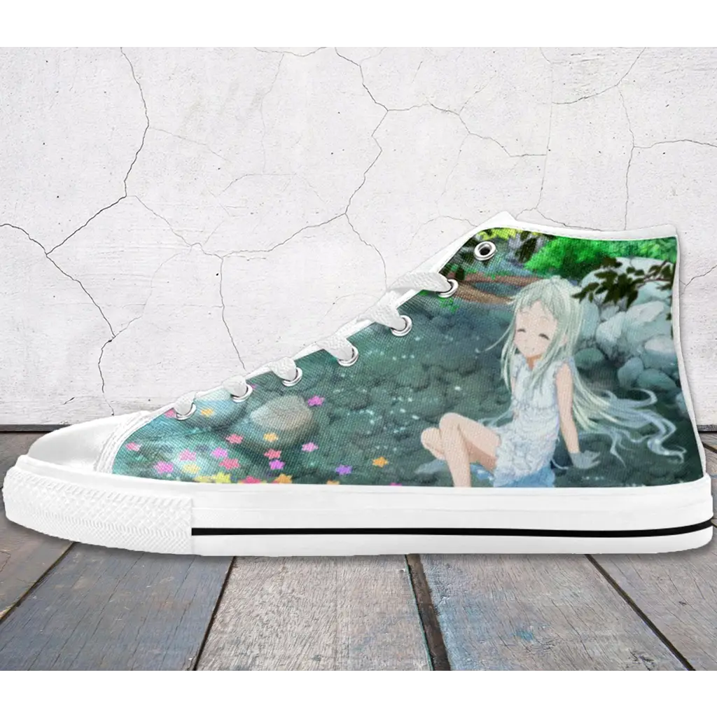 Anime Manga Anohana The Flower We Saw That Day Menma High Top Sneakers Shoes