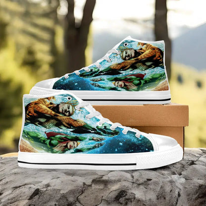 Aquaman Justice League Custom High Top Sneakers Shoes