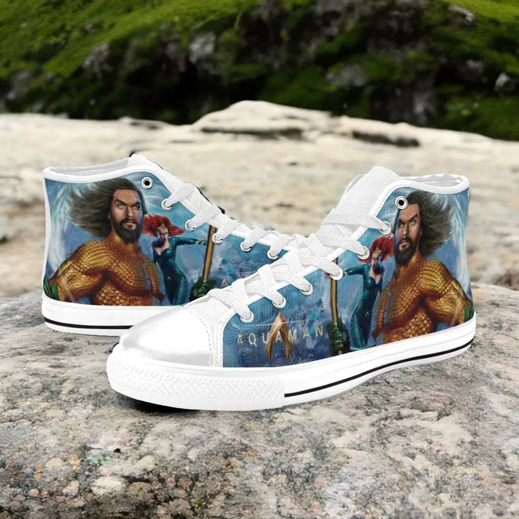 Aquaman Mera Justice League Custom High Top Sneakers Shoes