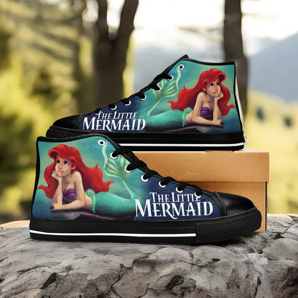 Ariel The Little Mermaid Custom High Top Sneakers Shoes