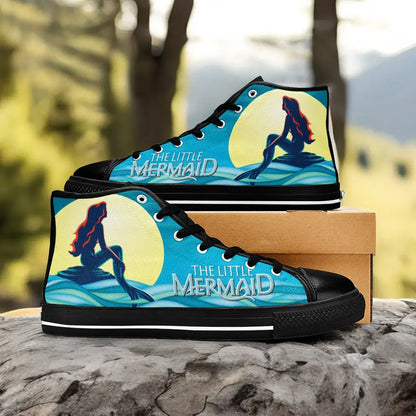 Ariel The Little Mermaid Custom High Top Sneakers Shoes