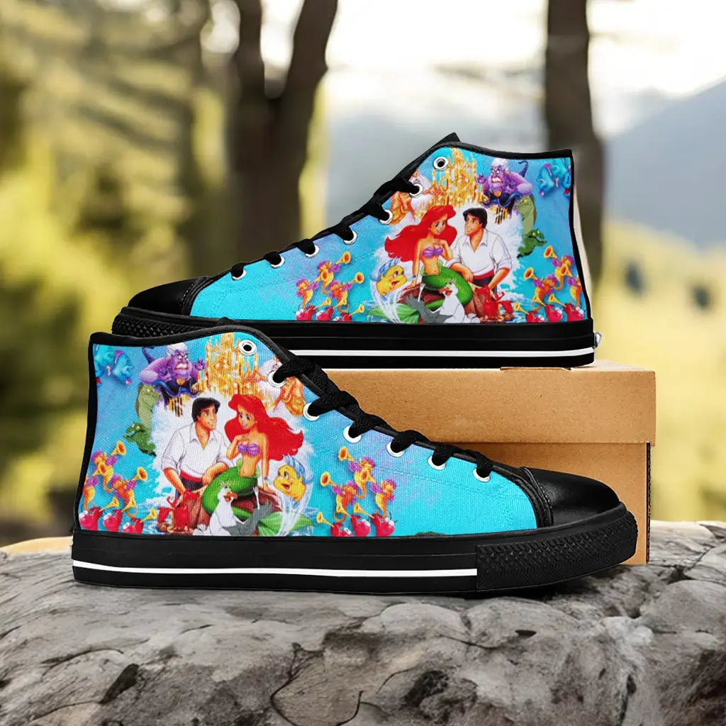 Ariel The Little Mermaid Custom High Top Sneakers Shoes