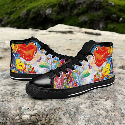 Ariel The Little Mermaid Custom High Top Sneakers Shoes