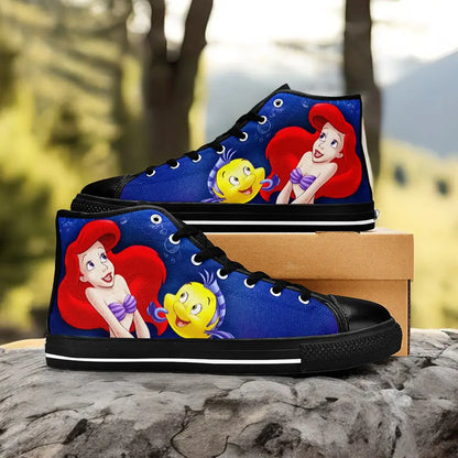 Ariel The Little Mermaid Custom High Top Sneakers Shoes