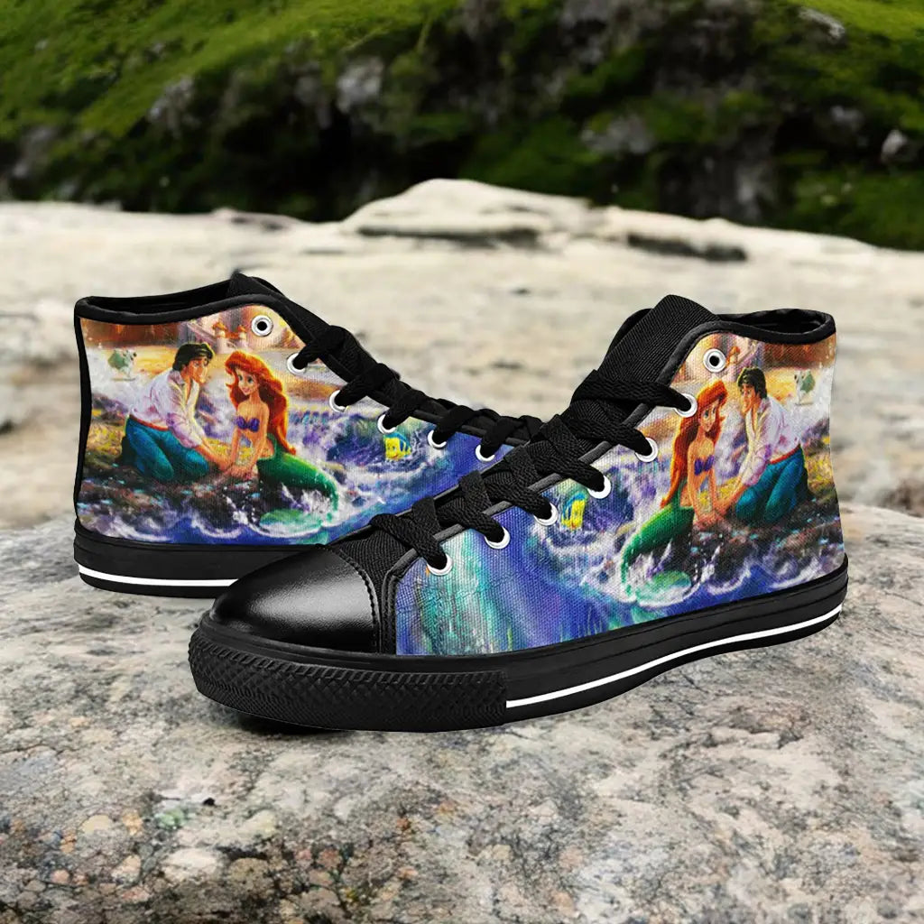 Ariel The Little Mermaid Custom High Top Sneakers Shoes