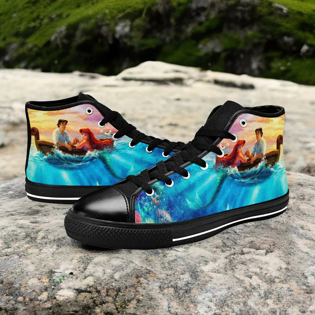 Ariel The Little Mermaid Custom High Top Sneakers Shoes