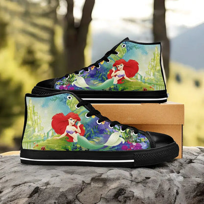 Ariel The Little Mermaid Custom High Top Sneakers Shoes