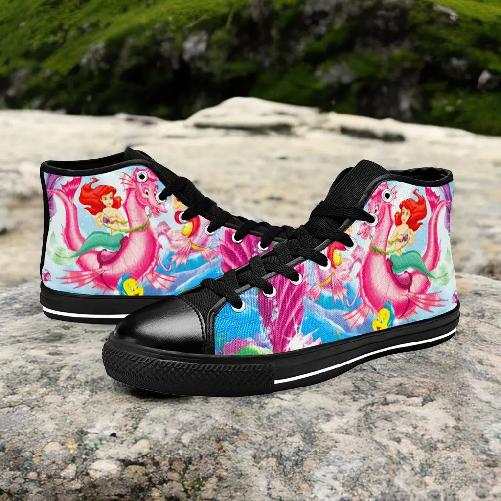 Ariel The Little Mermaid Custom High Top Sneakers Shoes