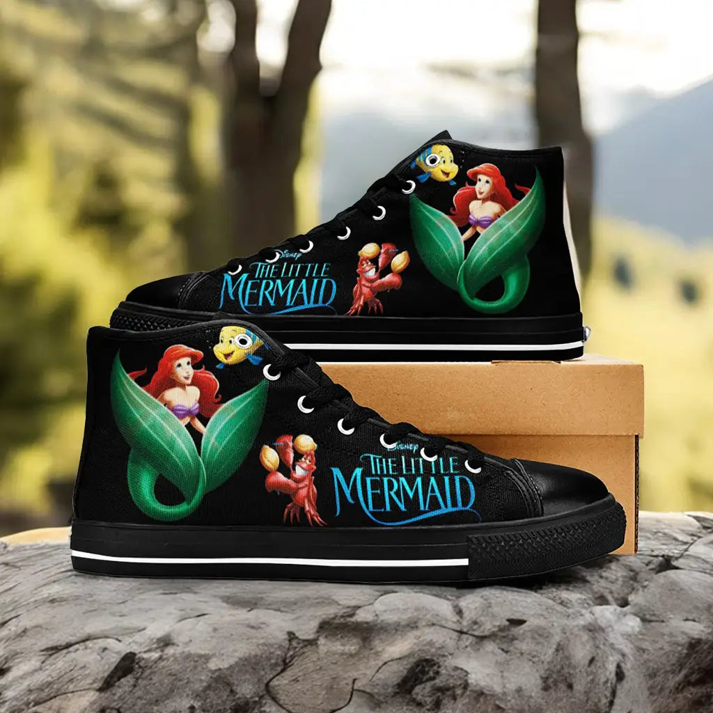 Ariel The Little Mermaid Custom High Top Sneakers Shoes