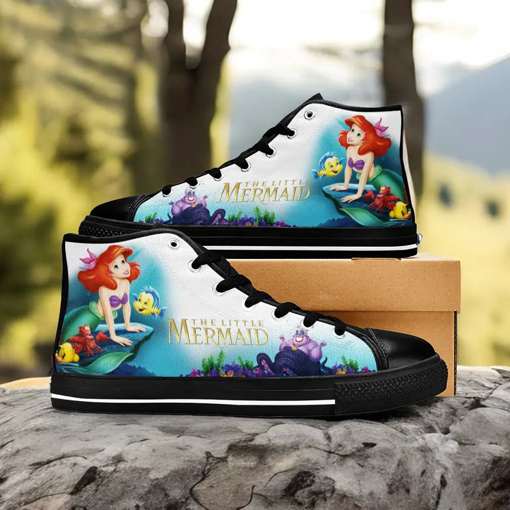 Ariel The Little Mermaid Canvas High Tops Sneakers for Kids