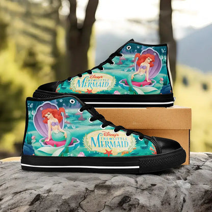 Ariel The Little Mermaid Custom High Top Sneakers Shoes