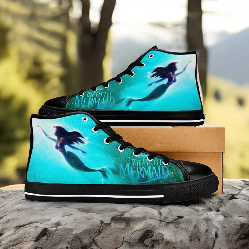 Ariel The Little Mermaid Custom High Top Sneakers Shoes