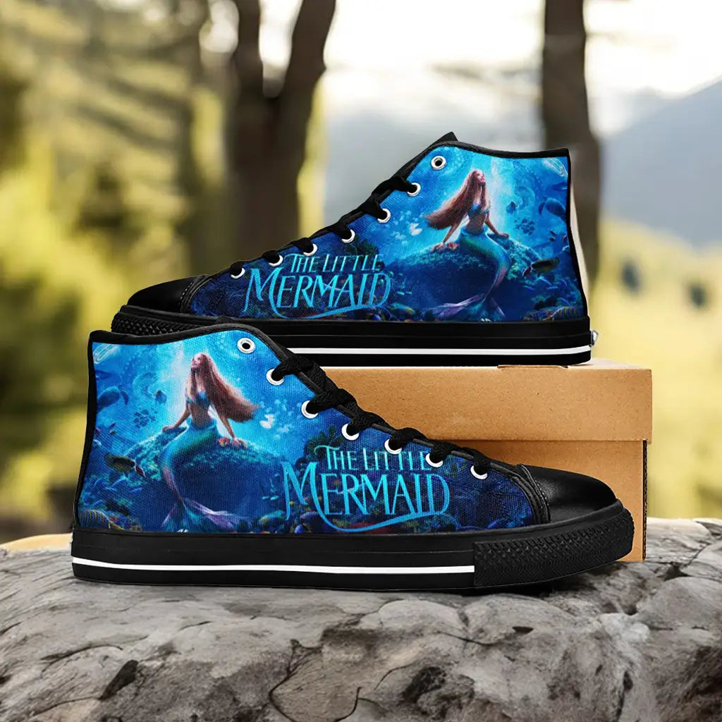 Ariel The Little Mermaid Custom High Top Sneakers Shoes