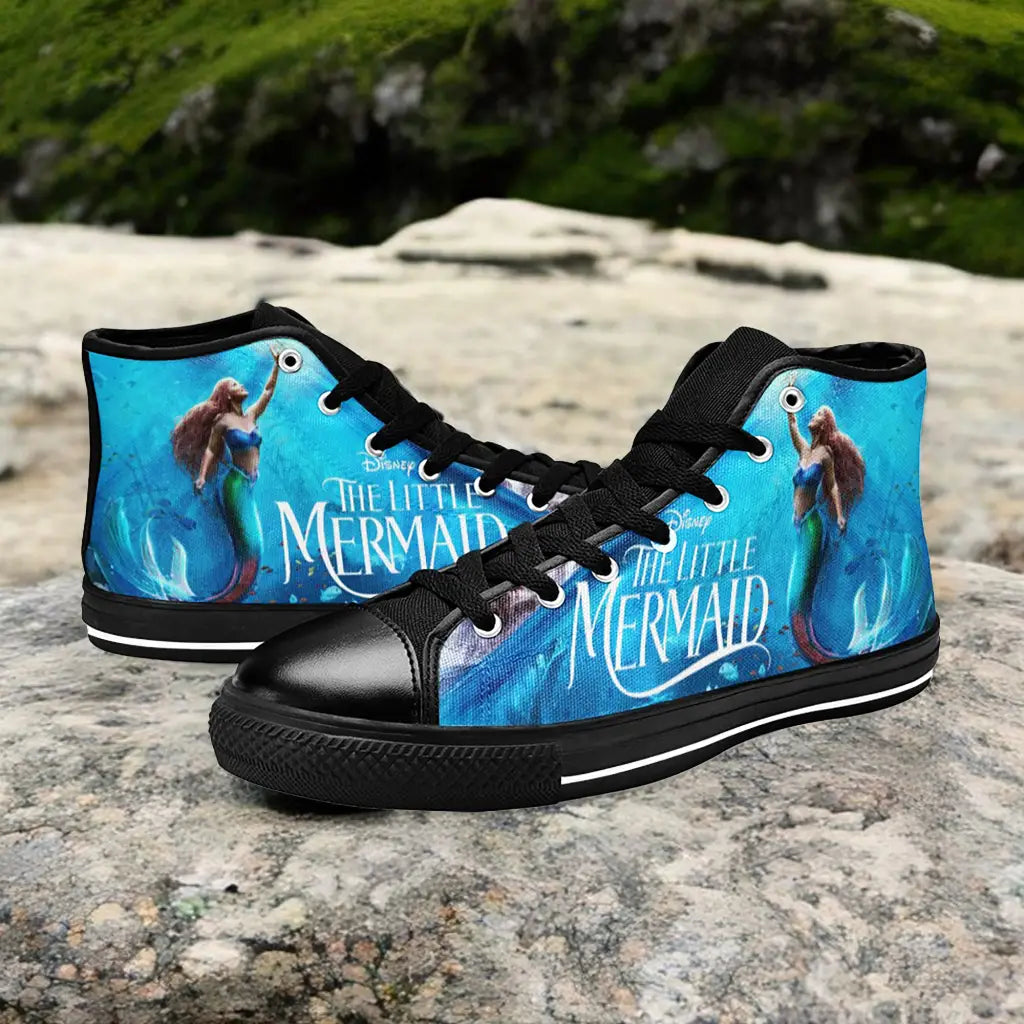 Ariel The Little Mermaid Custom High Top Sneakers Shoes