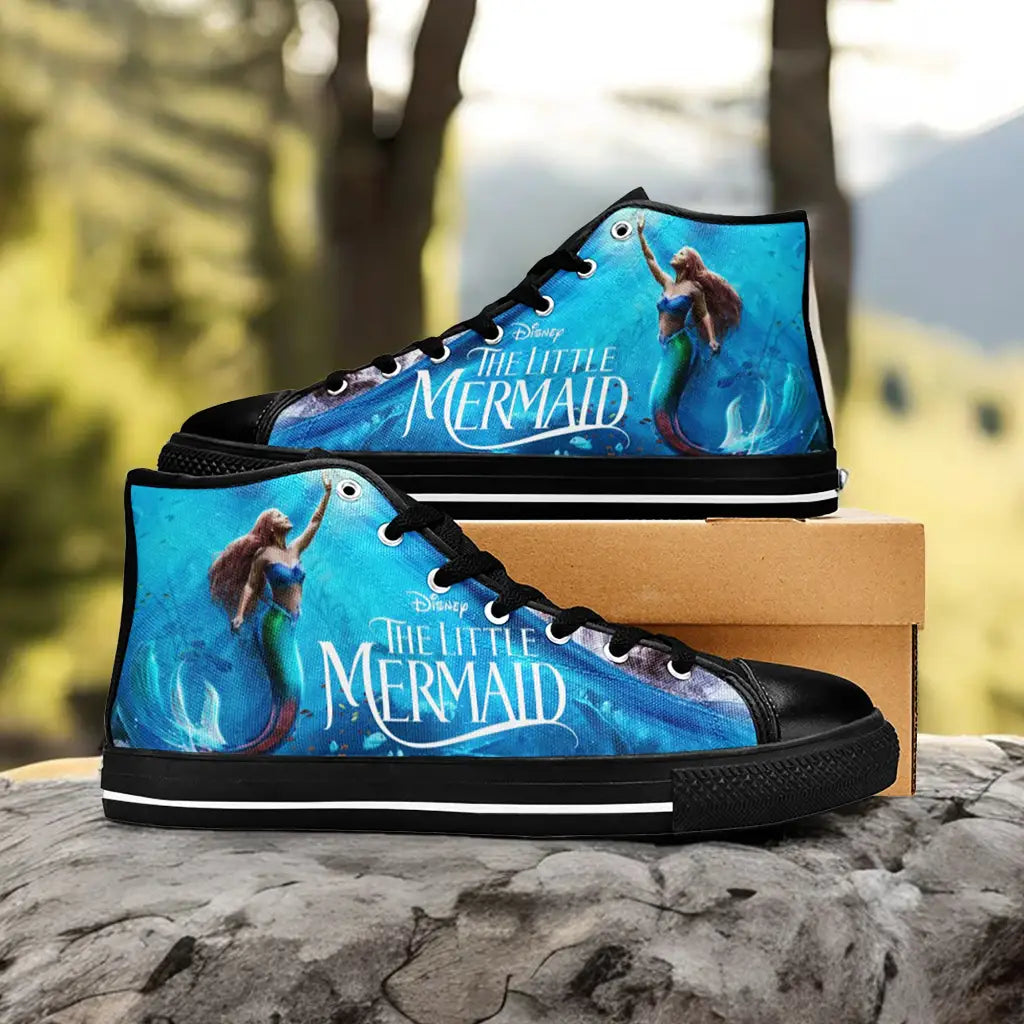 Ariel The Little Mermaid Custom High Top Sneakers Shoes